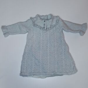 JANIE & JACK Knit Dress Tunic Metallic Sparkle Ruffle